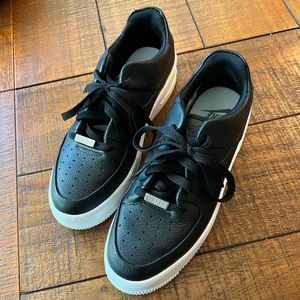 Black Nike Air Force 1s